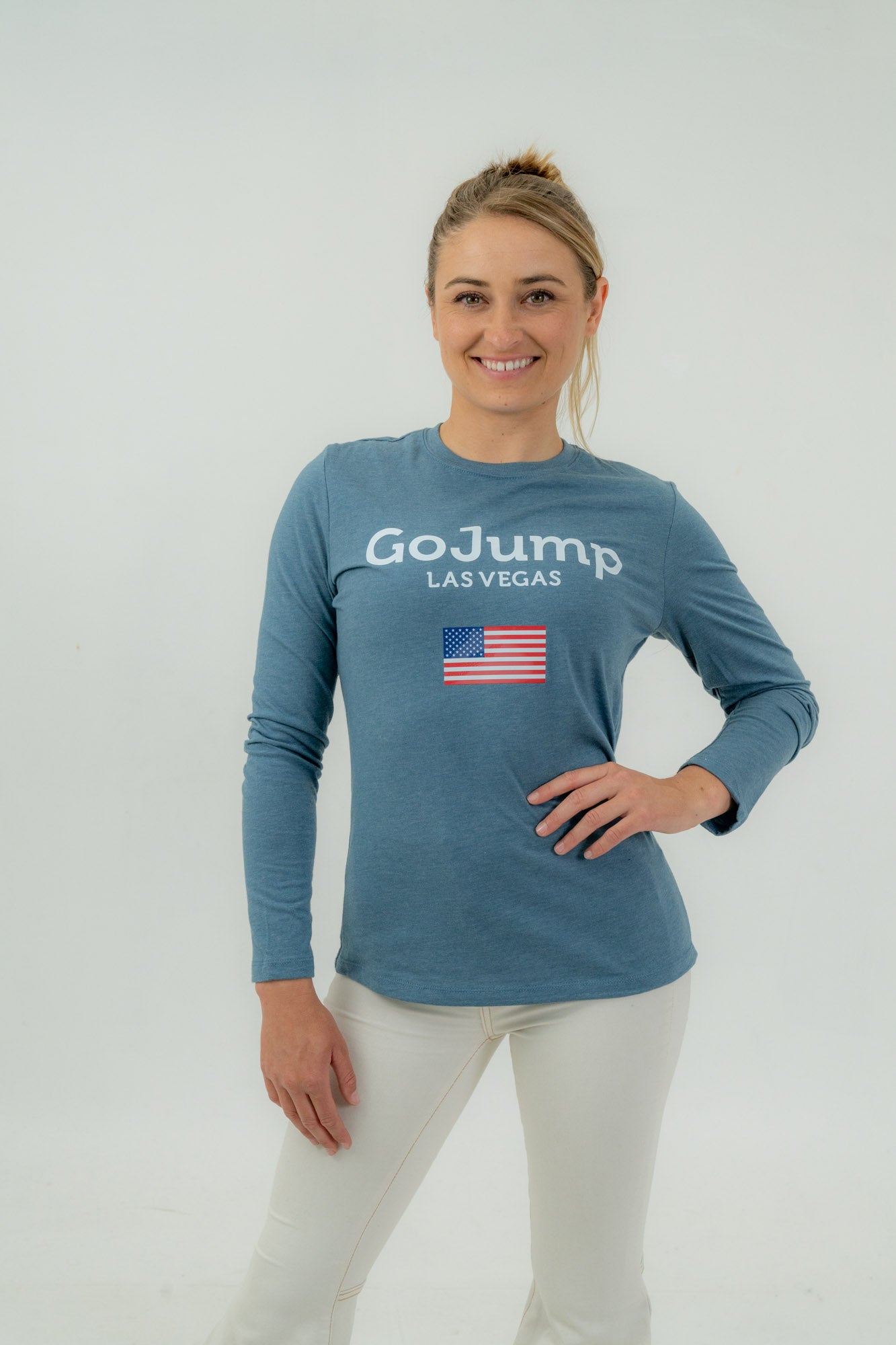 American Flag Las Vegas L/S Tee - Women