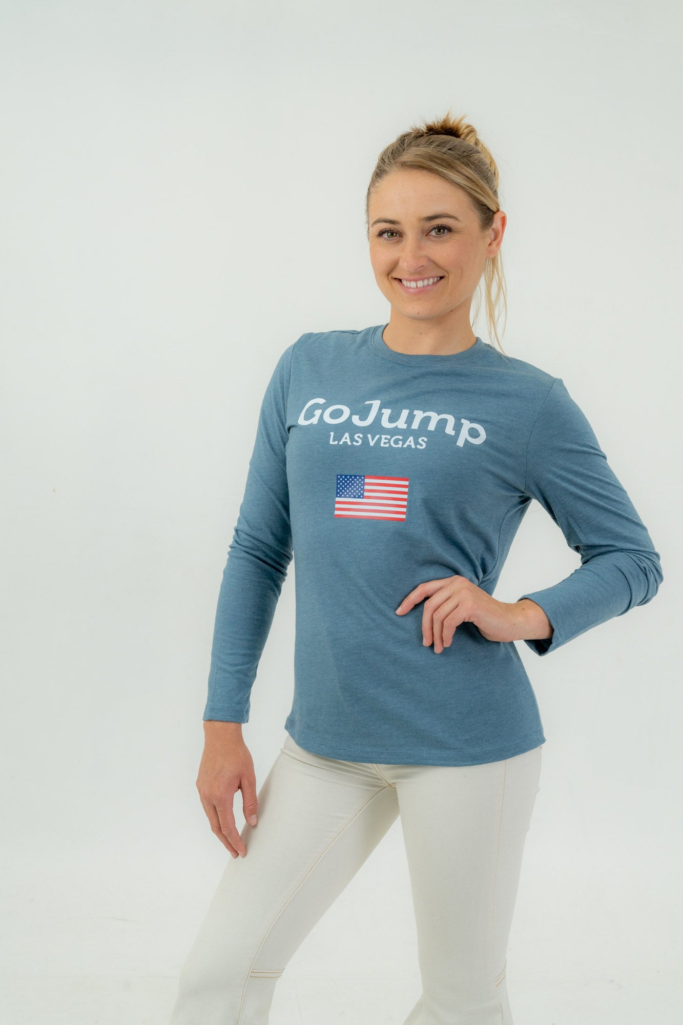 American Flag Las Vegas L/S Tee - Women