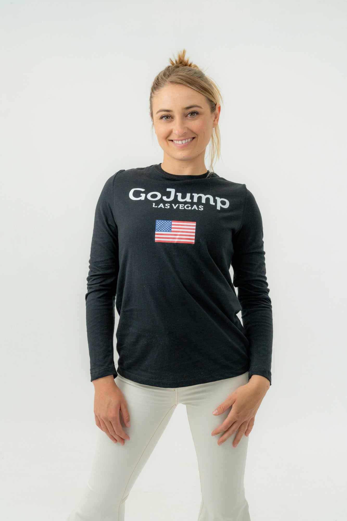 American Flag Las Vegas L/S Tee - Women