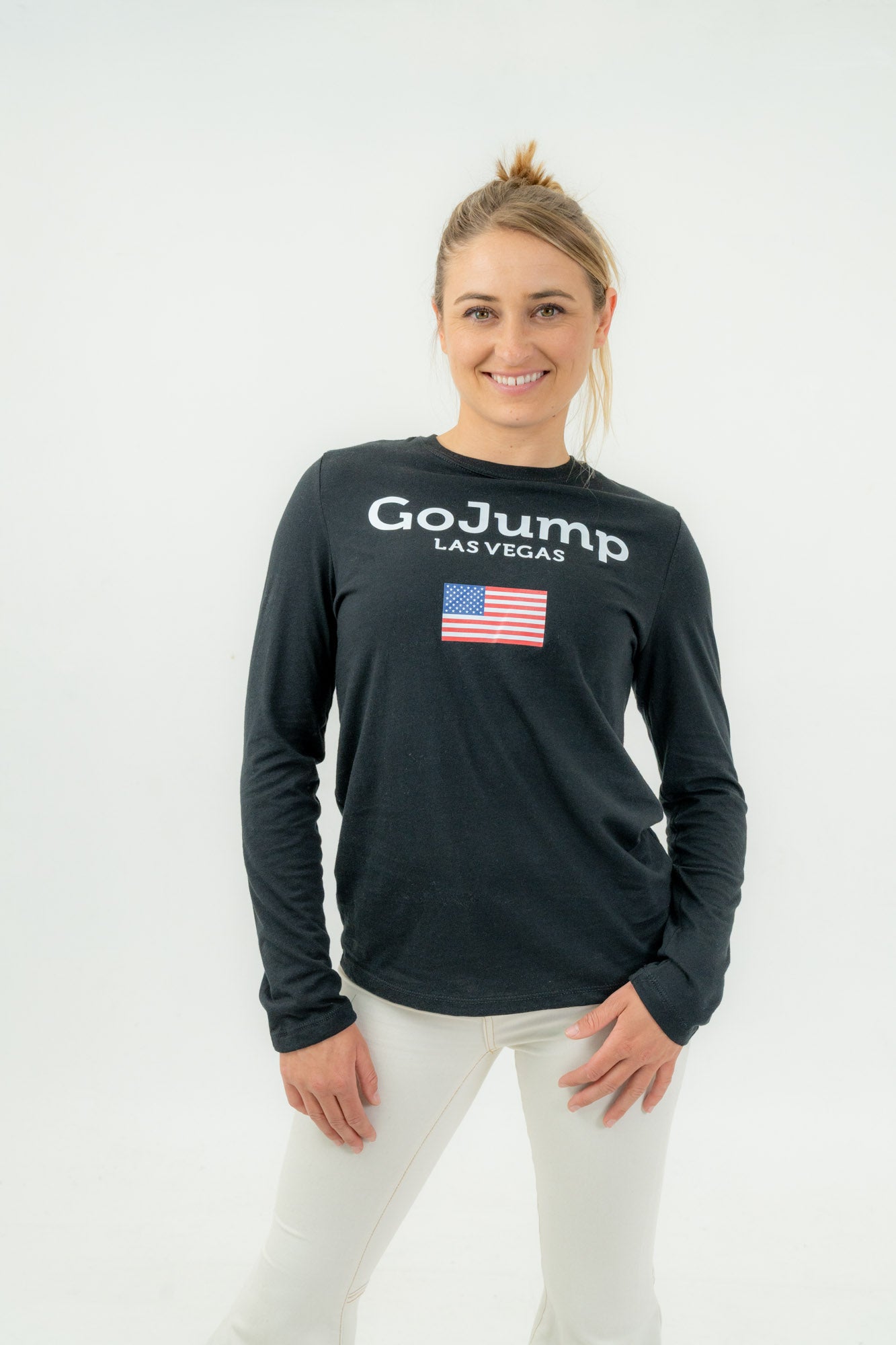 American Flag Las Vegas L/S Tee - Women
