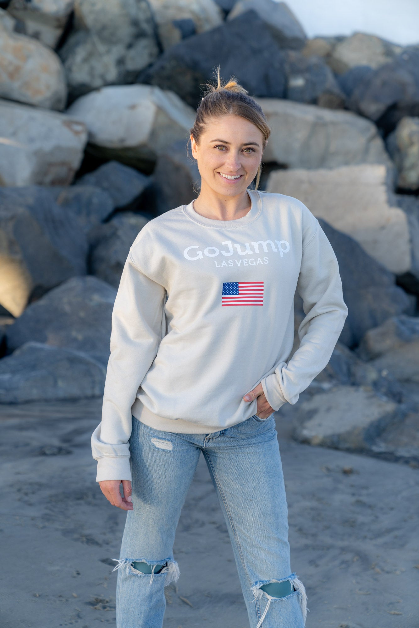 American Flag Las Vegas Crew Neck (F)