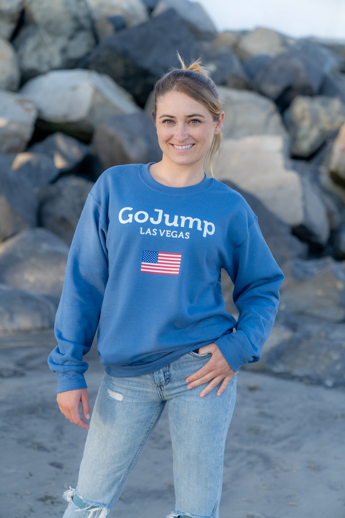American Flag Las Vegas Crew Neck (F)