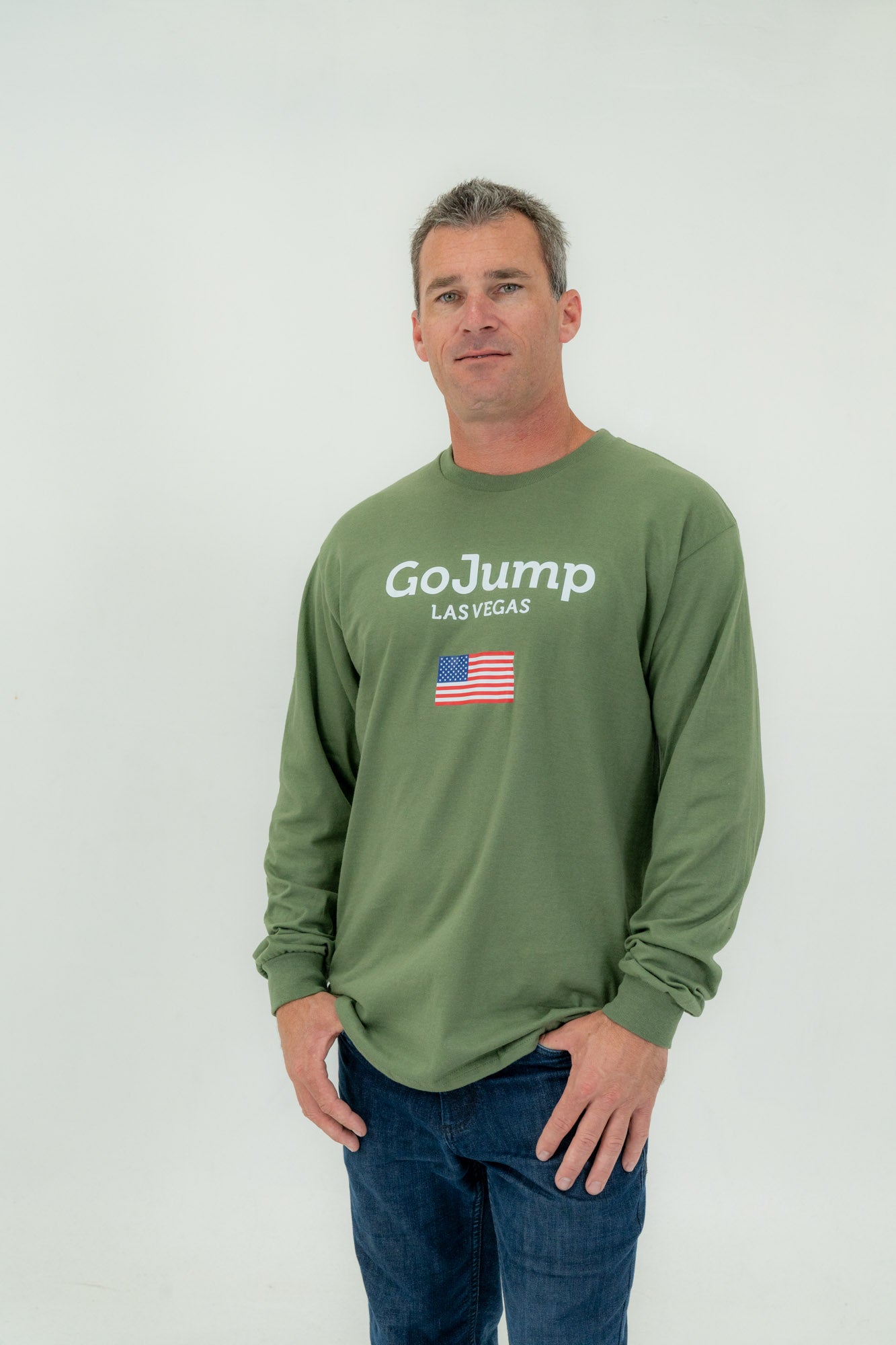 American Flag Las Vegas L/S Tee - Men